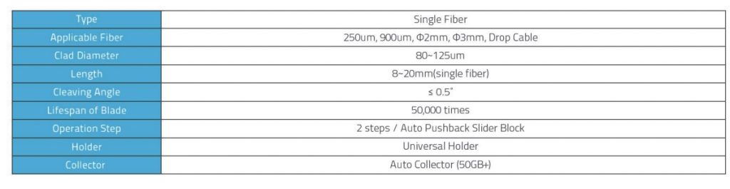 Mini 50G+ Fiber Optic Cleaver
